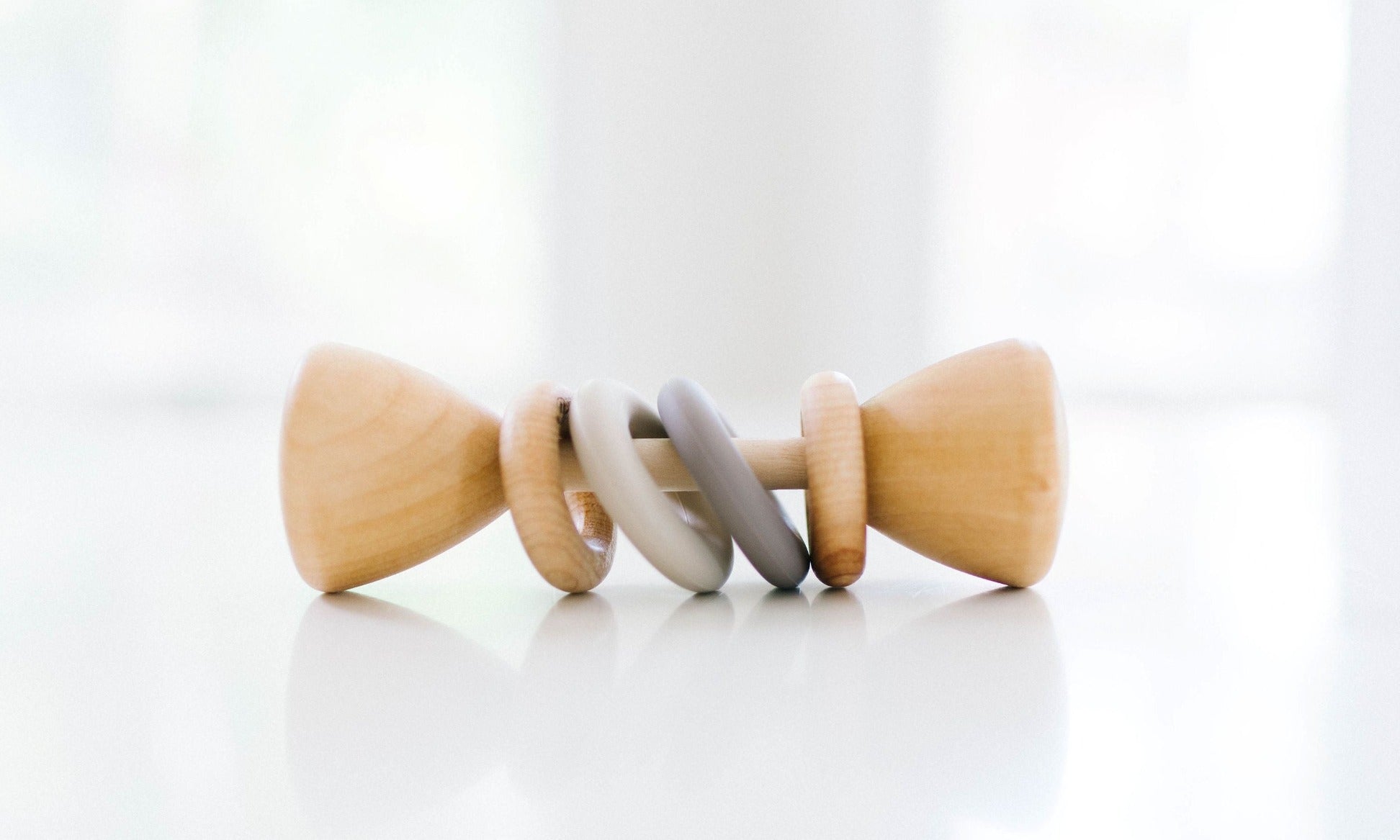 Color Block Classic Baby Rattle - Bannor Toys