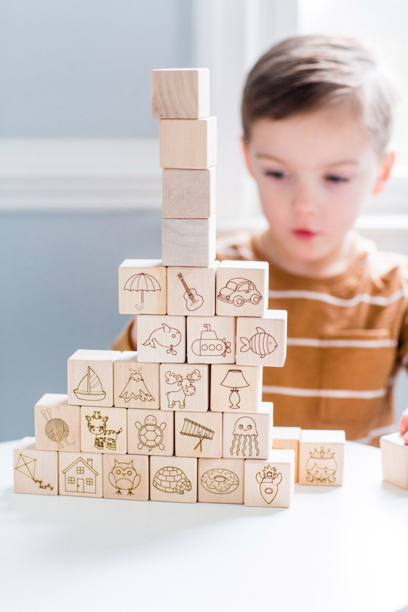 Colorblock Abc Maple ABC Blocks - Bannor Toys