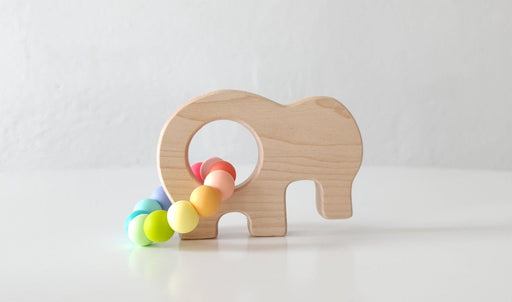 Elephant Wooden Grasping Toy - Bannor Toys