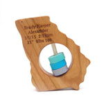Georgia State Wooden Baby Rattle™ - Bannor Toys