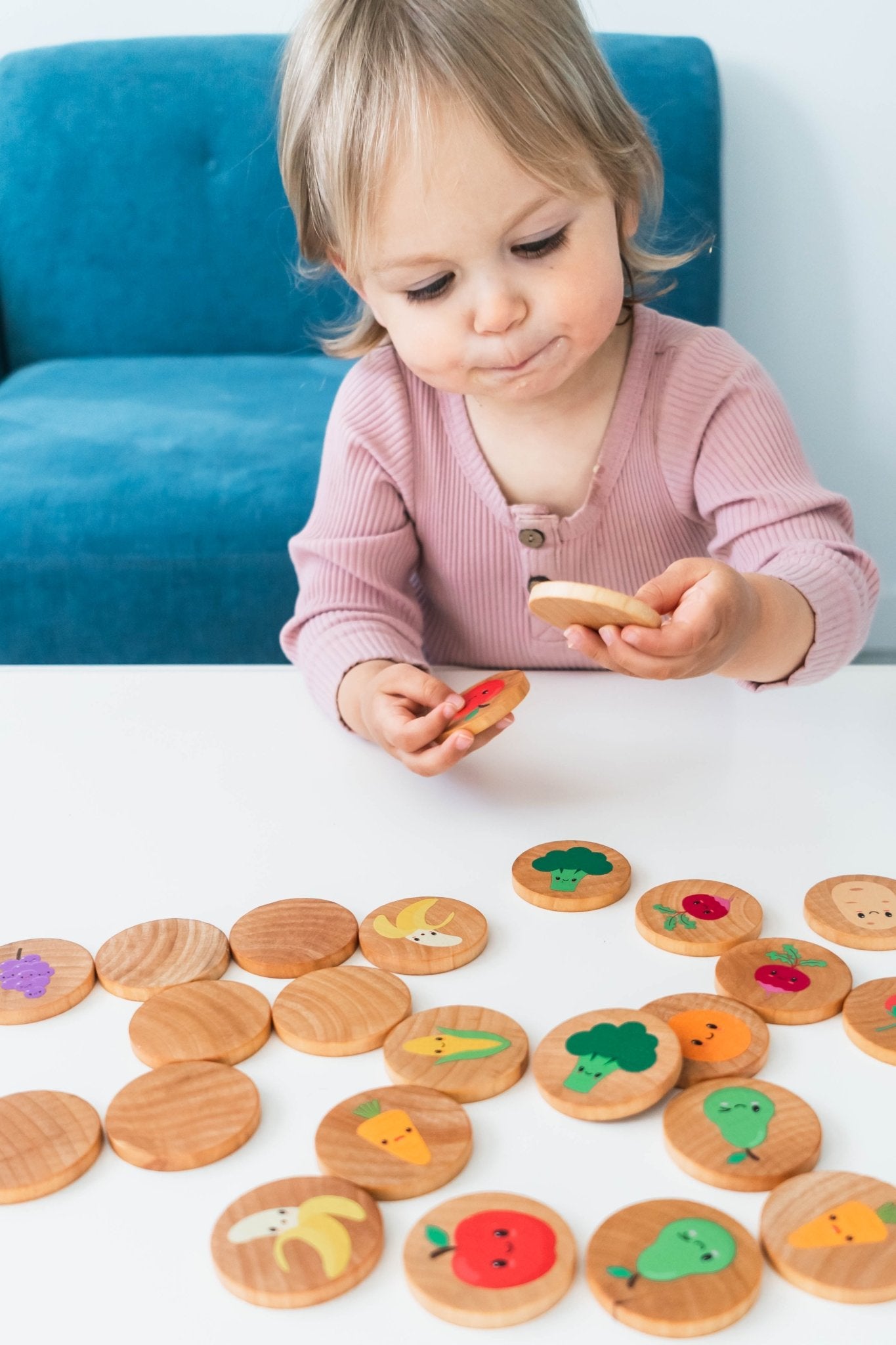 Happy Farmer's Market Matching Tiles - Bannor Toys