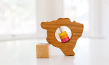 Hawaii State Big Island Wooden Baby Rattle™ - Bannor Toys