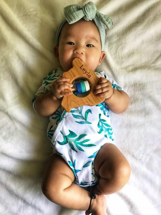 Hawaii State Big Island Wooden Baby Rattle™ - Bannor Toys