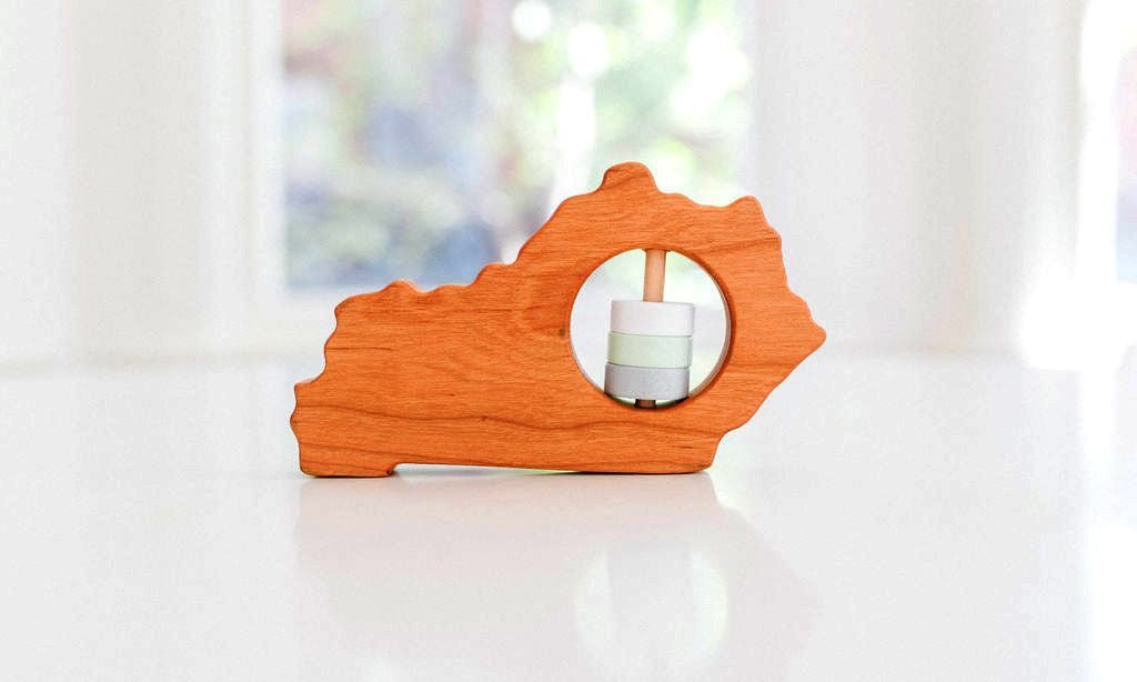 Kentucky State Wooden Baby Rattle™ - Bannor Toys
