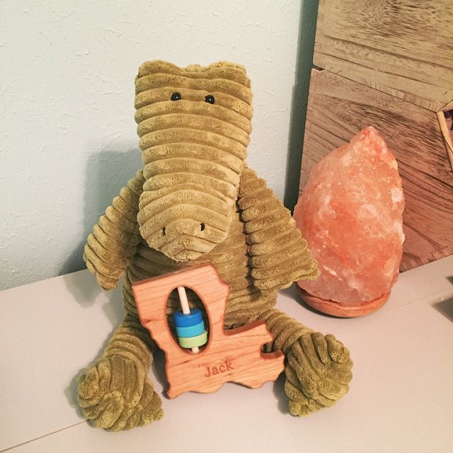 Louisiana State Wooden Baby Rattle™ - Bannor Toys