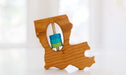 Louisiana State Wooden Baby Rattle™ - Bannor Toys