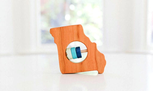 Missouri State Wooden Baby Rattle™ - Bannor Toys