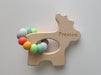 Moose Wooden Grasping Toy with Teething Beads - Bannor Toys