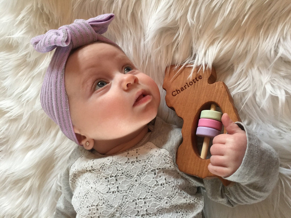 New Jersey State Wooden Baby Rattle™ - Bannor Toys