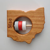 Ohio State Wooden Baby Rattle™ - Bannor Toys
