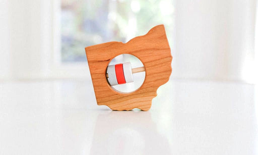 Ohio State Wooden Baby Rattle™ - Bannor Toys
