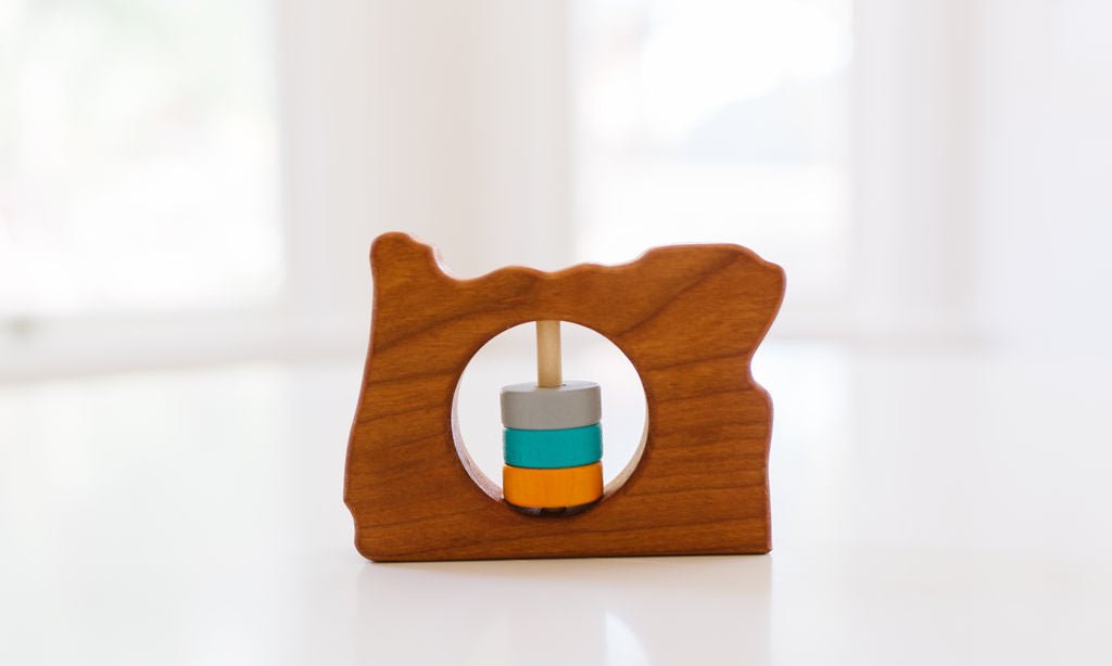 Oregon State Wooden Baby Rattle™ - Bannor Toys