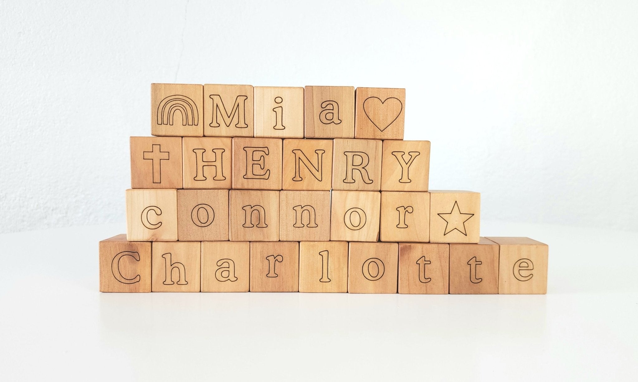 Personalized Name Blocks - Bannor Toys