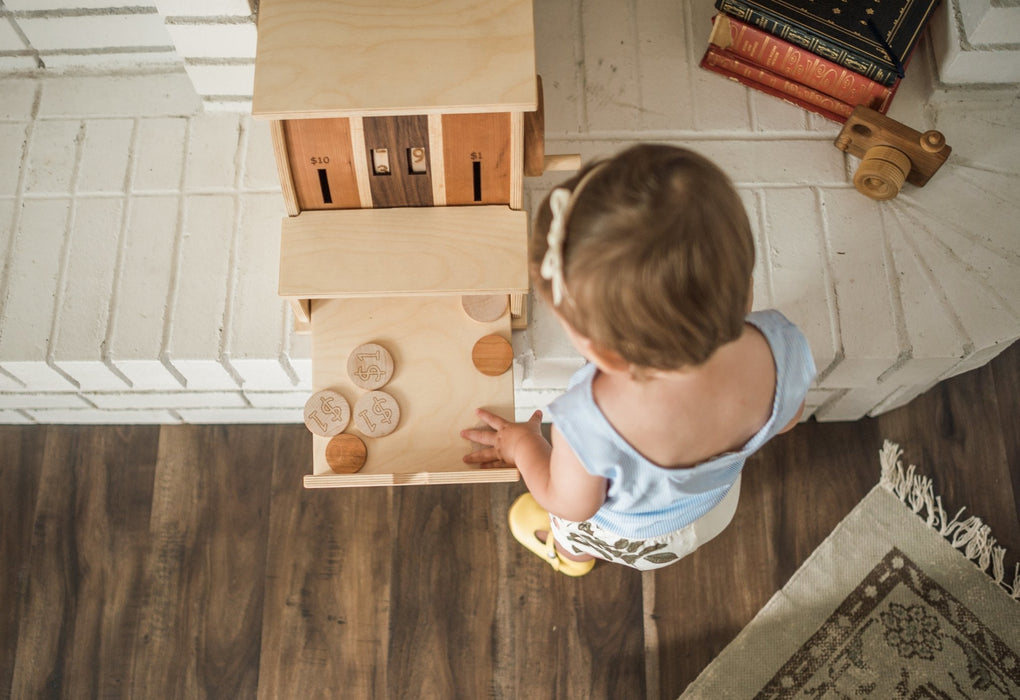 PRE-ORDER Pretend Wooden Cash Register - Bannor Toys