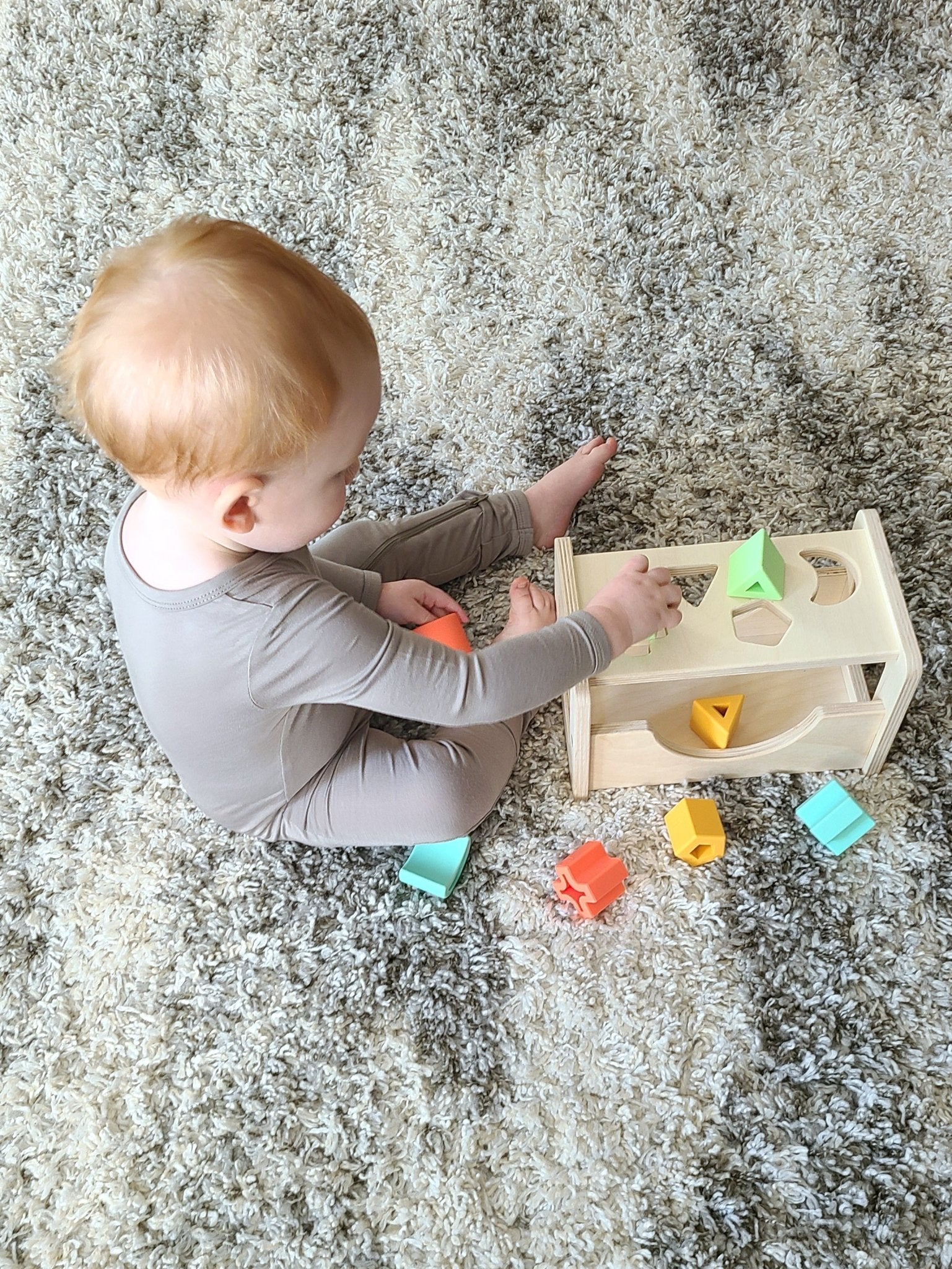 Shape Sorter - Wood + Silicone - Bannor Toys