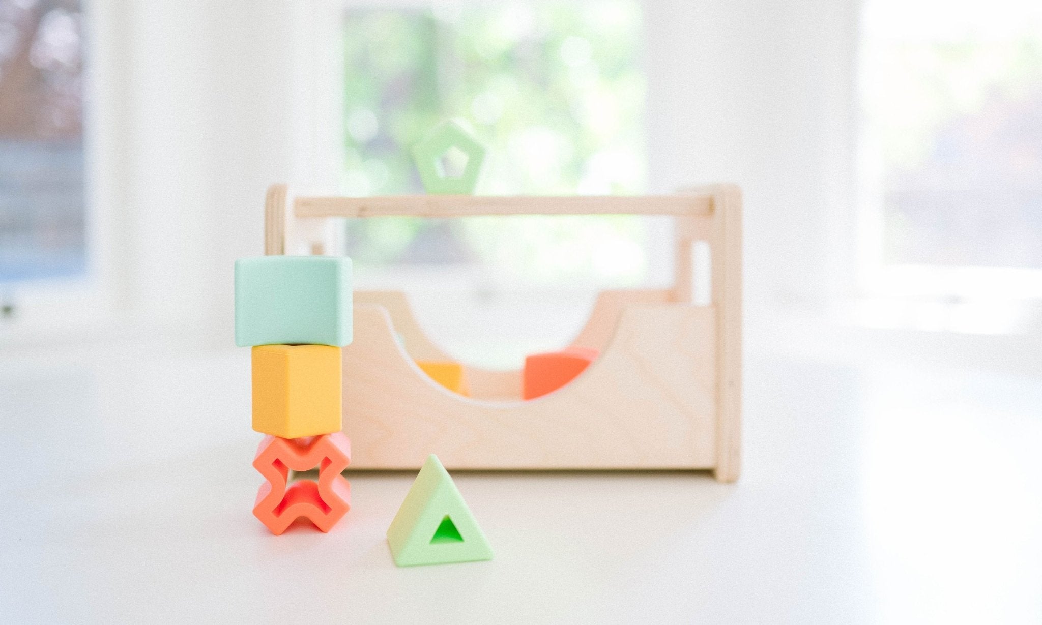 Shape Sorter - Wood + Silicone - Bannor Toys