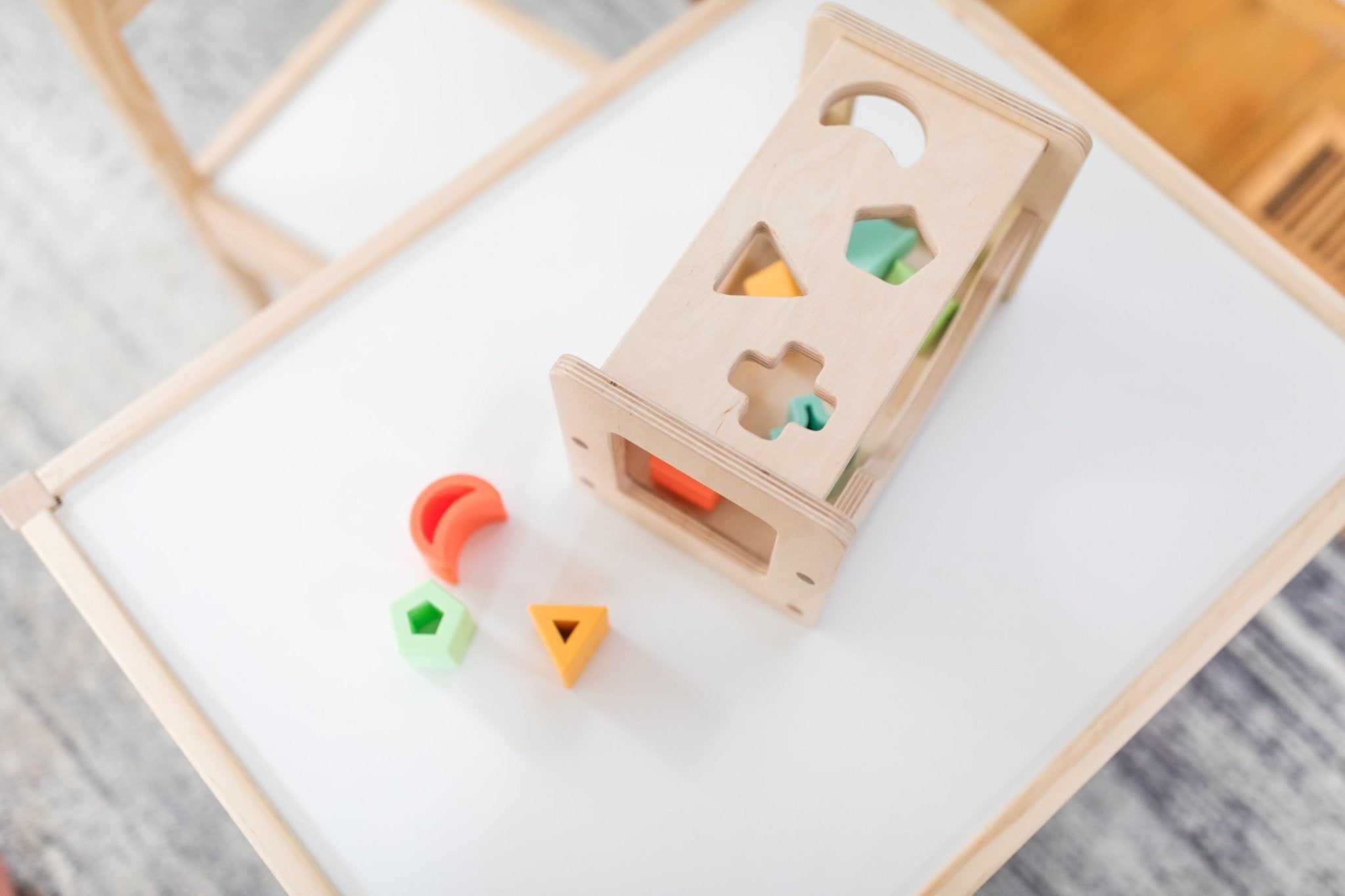 Shape Sorter - Wood + Silicone - Bannor Toys