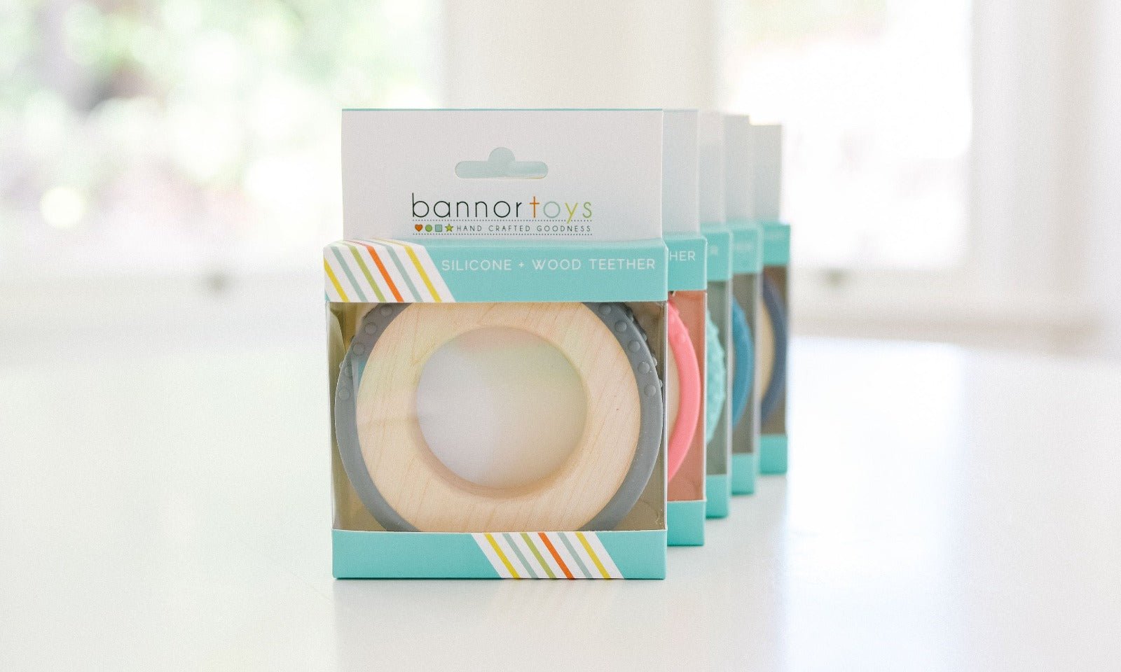 Silicone Wrapped Teether - Bannor Toys