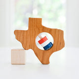 Texas State Wooden Baby Rattle™ - Bannor Toys