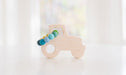 Tractor Wooden Grasping Toy with Teething Beads - Bannor Toys