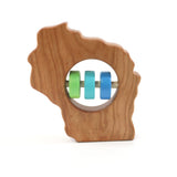 Wisconsin State Wooden Baby Rattle™ - Bannor Toys