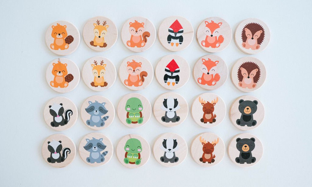 Woodland Matching Tiles - Bannor Toys