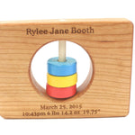 Wyoming State Wooden Baby Rattle™ - Bannor Toys