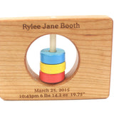 Wyoming State Wooden Baby Rattle™ - Bannor Toys